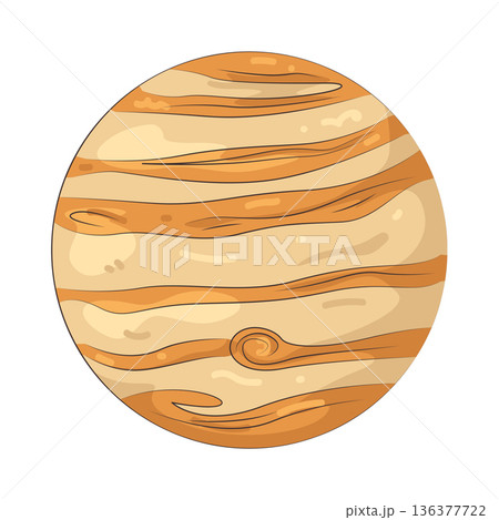 Illustration of Jupiter   136377722