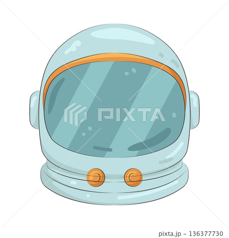Illustration of space helmet Illustration of space helmet 136377730