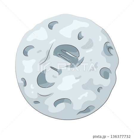 Illustration of Moon surface Illustration of Moon surface 136377732