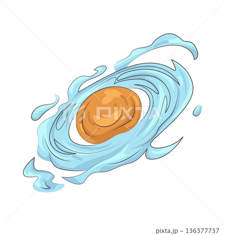 Illustration of black hole 136377737