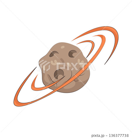 Illustration of asteroid  136377738