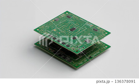 同構図のまま主要部品配置を差し替えられるモジュラーPCBシリーズ 136378091