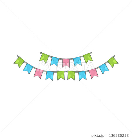 Illustration of bunting Illustration of bunting 136380238