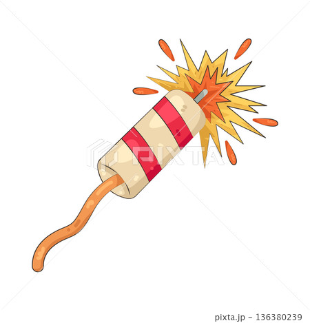 Illustration of firecrackers Illustration of firecrackers 136380239