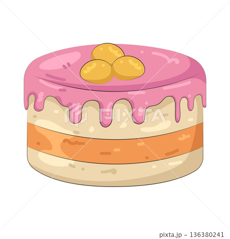 Illustration of cake Illustration of cake 136380241