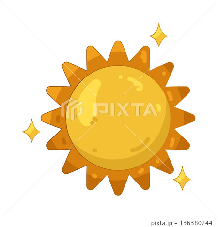 Illustration of sun 136380244