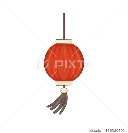 Illustration of Chinese lantern Illustration of Chinese lantern 136380301