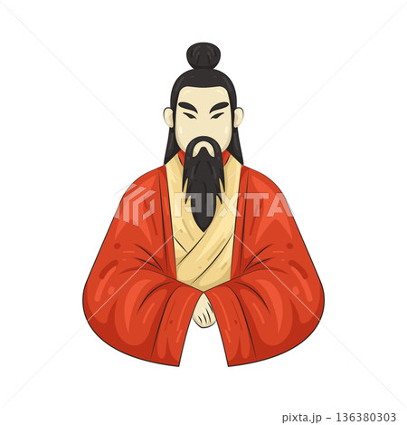 Illustration of Confucius  136380303