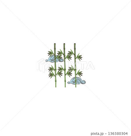 Illustration of Bamboo Illustration of Bamboo 136380304