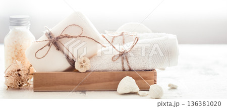 Spa still life of soap Spa still life of soap 136381020