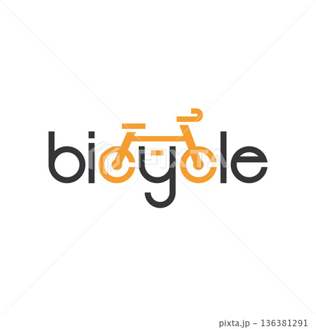Vector bicycle logo template Vector bicycle logo template 136381291