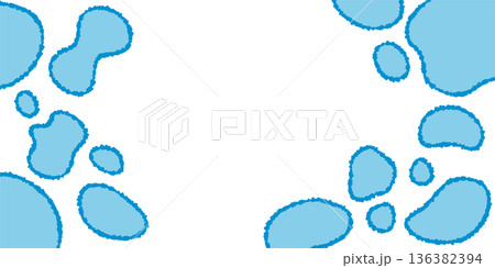 水色の牛柄の背景素材イラスト 136382394