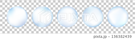 一組帶有淺藍色閃光效果的圓形圖示。 136382439