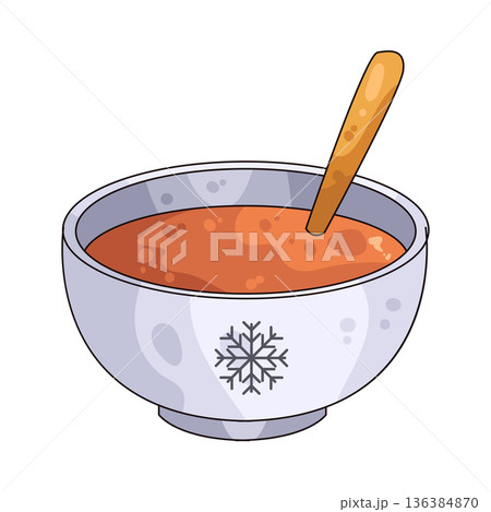 Illustration of Winter Soup Illustration of Winter Soup 136384870