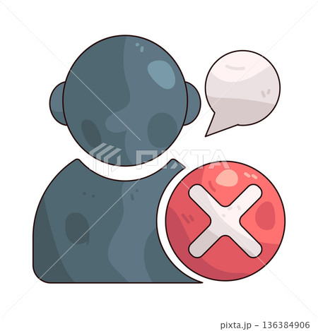Illustration of Remove user Illustration of Remove user 136384906