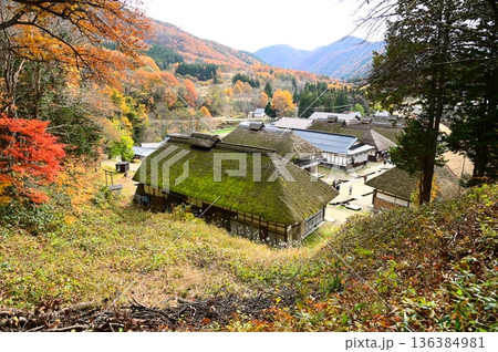 福島県の観光名所大内宿 福島県の観光名所大内宿 136384981