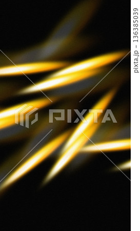Luxury golden diagonal light streaks black 136385039