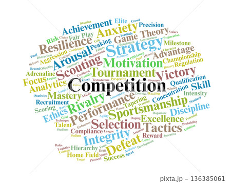 Competition Word Cloud. Strategic Terms for...のイラスト素材 [136385061] - PIXTA