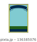 Retro frame Graphic element Poster label Badge design template Vintage style color 136385076