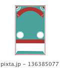 Retro frame Graphic element Poster label Badge design template Vintage style color 136385077