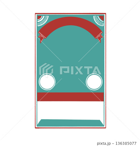 Retro frame Graphic element Poster label Badge design template Vintage style color Retro frame Graphic element Poster label Badge design template Vintage style color 136385077