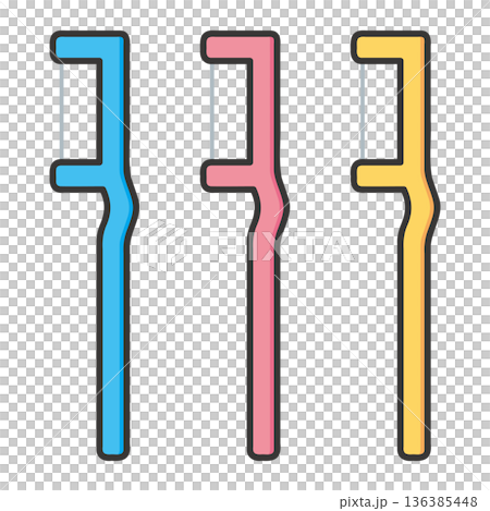 Simple interdental brush 136385448