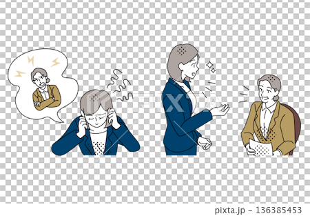 Before and after illustrations of improved communication between superiors and subordinates Before and after illustrations of improved communication between superiors and subordinates 136385453