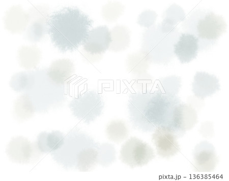 手書きのドット、水彩滲みテクスチャ 136385464