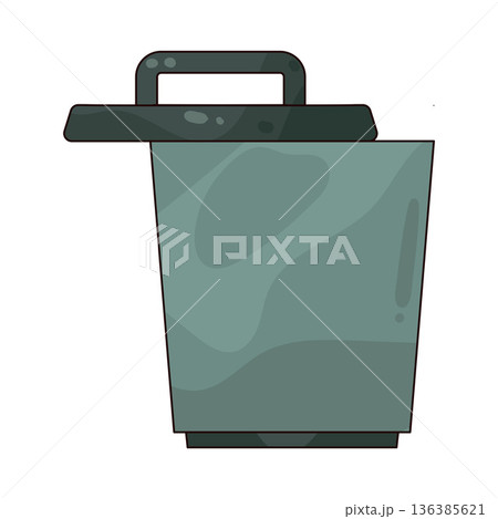 Illustration of dustbin Illustration of dustbin 136385621