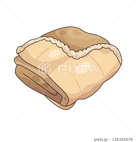 Illustration of cozy blanket 136385679