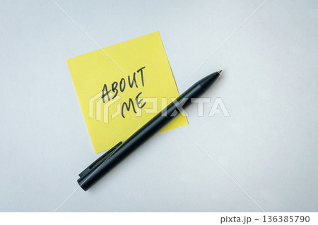 About Me note or message About Me note or message 136385790