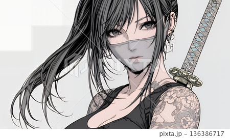 セクシーな女忍者（くノ一）