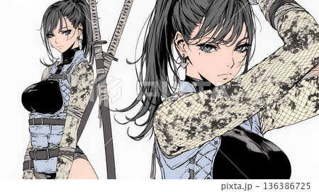 セクシーな女忍者（くノ一）