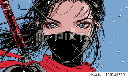 セクシーな女忍者（くノ一）