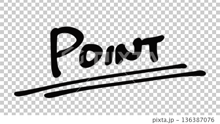 Decorative hand drawn illustration of the letter "Point" Decorative hand drawn illustration of the letter "Point" 136387076