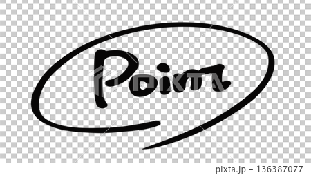 Decorative hand drawn illustration of the letter "Point" Decorative hand drawn illustration of the letter "Point" 136387077