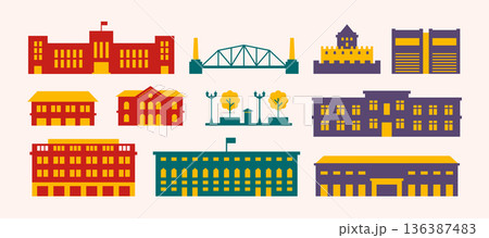 Shopping store building icon. Shopping store building icon. 136387483