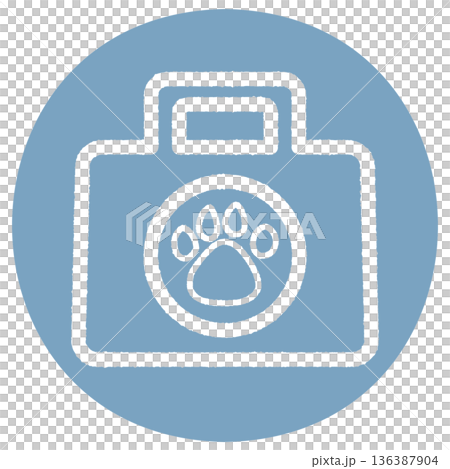 簡約可愛的寵物包 - 爪印藍色 簡約可愛的寵物包 - 爪印藍色 136387904