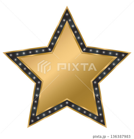 gold star vector sign 136387983