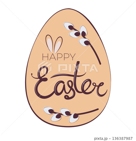 easter eggs design 136387987