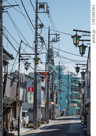 埼玉県本庄市銀座の三交通りの路地 埼玉県本庄市銀座の三交通りの路地 136388361