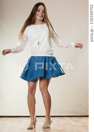 Young woman in dance Young woman in dance 136388702