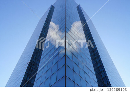 modern office building with blue sky modern office building with blue sky 136389198