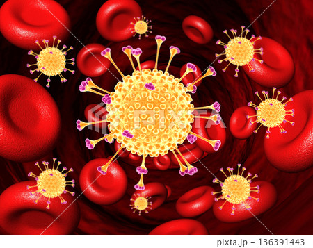 Virus ,bacteria in blood Virus ,bacteria in blood 136391443