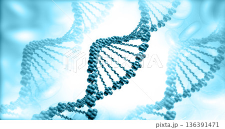 Human DNA with science background 136391471