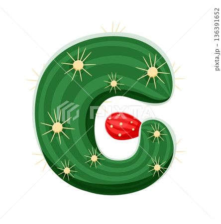 Cacti Mexican plant, cactus font cartoon letter G. Prickly succulent font sign, desert cactus typeset vector element. Mexican cacti English alphabet typeface letter or plant leaf type symbol Cacti Mexican plant, cactus font cartoon letter G. Prickly succulent font sign, desert cactus typeset vector element. Mexican cacti English alphabet typeface letter or plant leaf type symbol 136391652