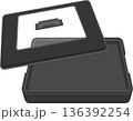 卓上で使うホットプレートのイラスト 136392254