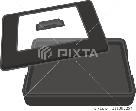 卓上で使うホットプレートのイラスト 136392254