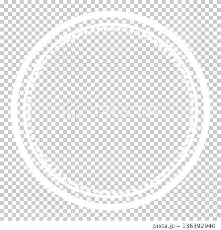 White round frame and cherry blossom frame 136392940
