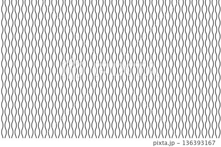 シームレスなモノクロ和柄パターン。立涌。 136393167